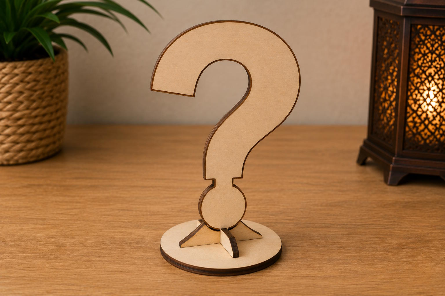 Question mark design for frequently asked questions