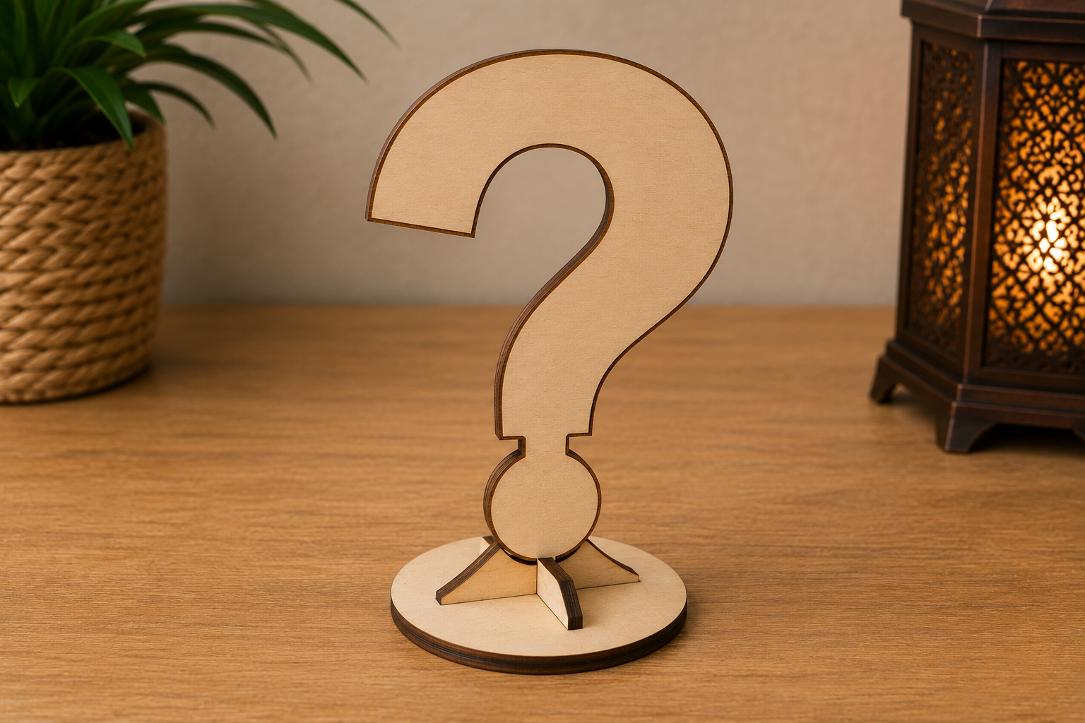 Question mark design for frequently asked questions