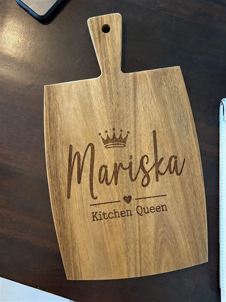 Engraved cutting board